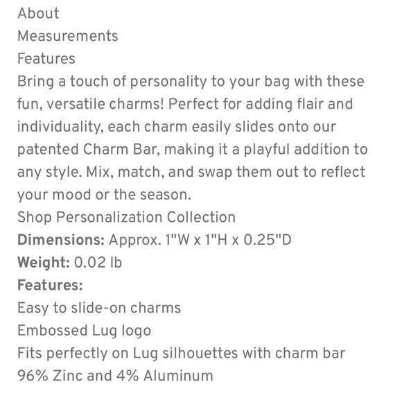 New Lug Novelty Bag Charm:  Dog Paw 🐾 - Picture 7 of 7